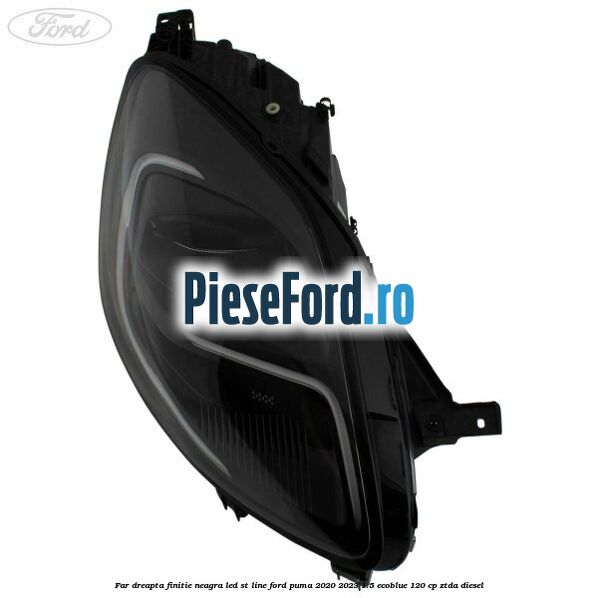 Far dreapta finitie neagra LED ST line Ford Puma 2020-2023 1.5 EcoBlue 120 cp ZTDA diesel