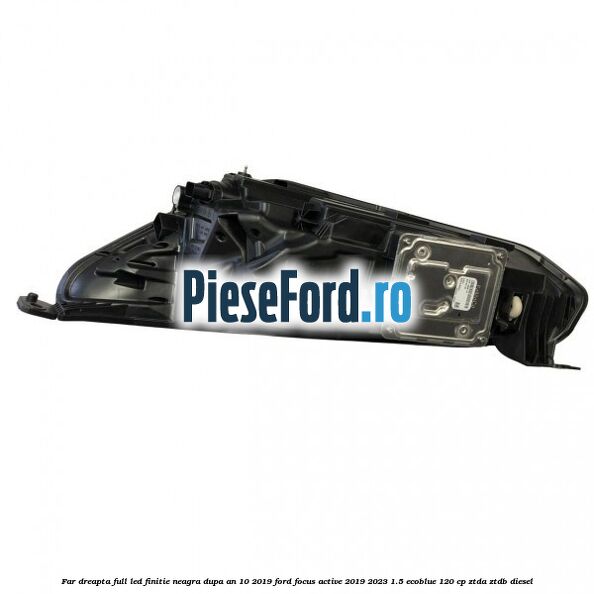 Far dreapta full LED finitie neagra dupa an 10/2019 Ford Focus Active 2019-2023 1.5 EcoBlue 120 cp ZTDA, ZTDB diesel