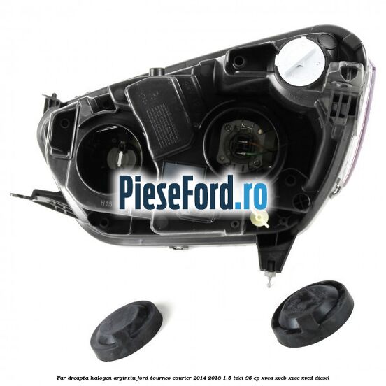 Far dreapta halogen argintiu Ford Tourneo Courier 2014-2018 1.5 TDCi 95 cp XVCA, XVCB, XVCC, XVCD diesel