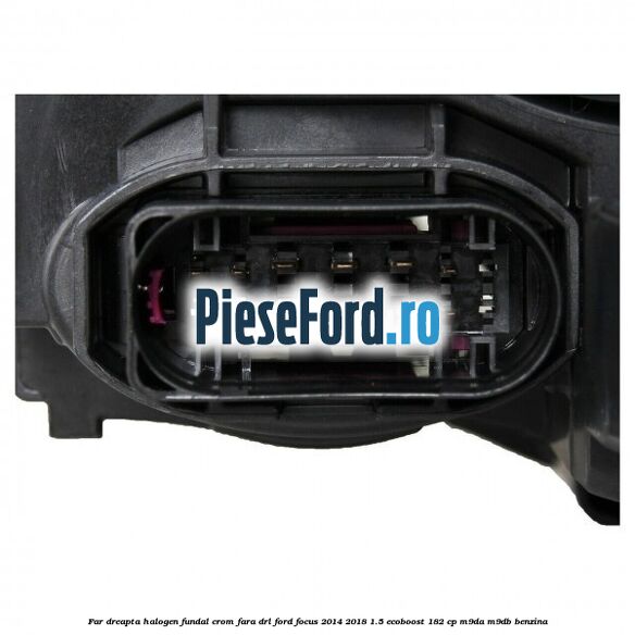 Far dreapta halogen, fundal crom fara DRL Ford Focus 2014-2018 1.5 EcoBoost 182 cp Far dreapta halogen, fundal crom fara DRL Ford Focus 2014-2018 1.5 EcoBoost 182 cp M9DA, M9DB benzina
