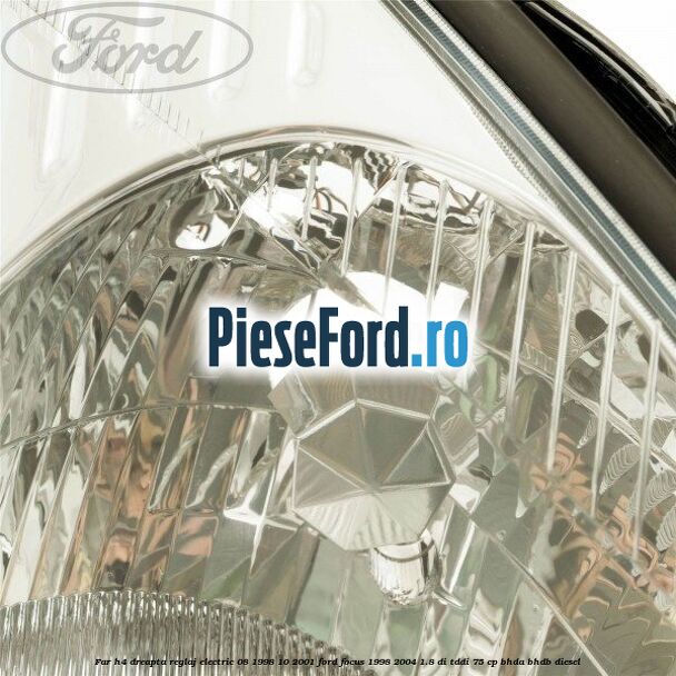 Far H4 dreapta reglaj electric 08/1998-10/2001 Ford Focus 1998-2004 1.8 DI/TDDi 75 cp BHDA, BHDB diesel