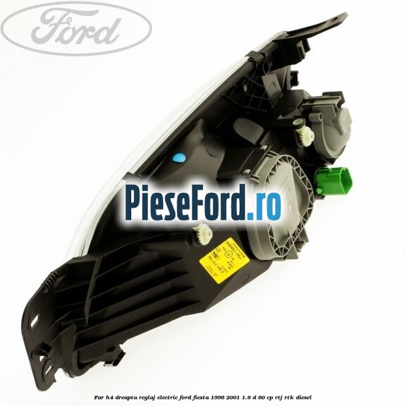 Far H4 dreapta reglaj electric Ford Fiesta 1996-2001 1.8 D 60 cp RTJ, RTK diesel