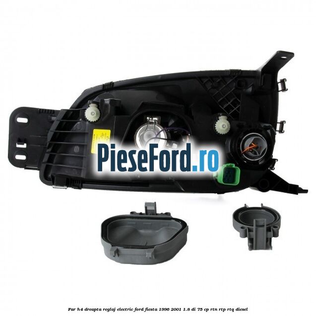 Far H4 dreapta reglaj electric Ford Fiesta 1996-2001 1.8 DI 75 cp RTN, RTP, RTQ diesel