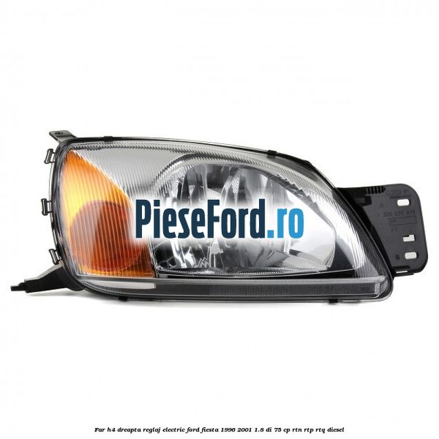 Far H4 dreapta reglaj electric Ford Fiesta 1996-2001 1.8 DI 75 cp
