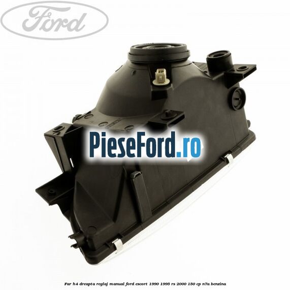 Far H4 dreapta reglaj manual Ford Escort 1990-1995 RS 2000 150 cp N7A benzina