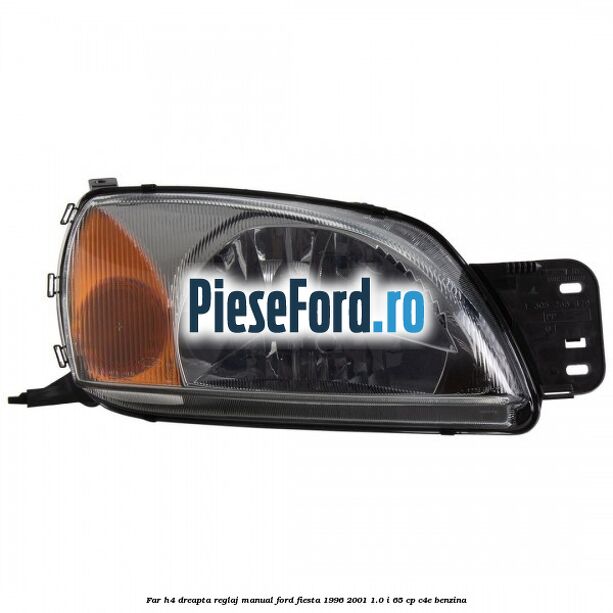 Far H4 dreapta reglaj manual Ford Fiesta 1996-2001 1.0 i 65 cp C4E benzina
