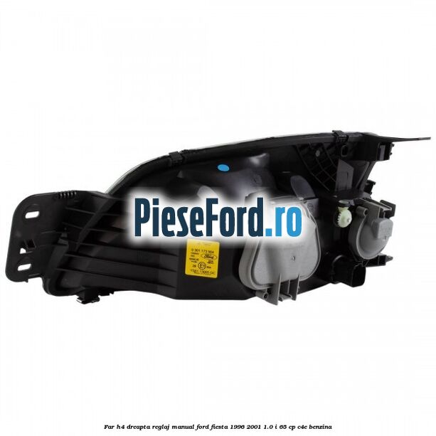 Far H4 dreapta reglaj manual Ford Fiesta 1996-2001 1.0 i 65 cp C4E benzina