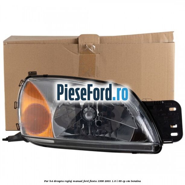 Far H4 dreapta reglaj manual Ford Fiesta 1996-2001 1.0 i 65 cp C4E benzina