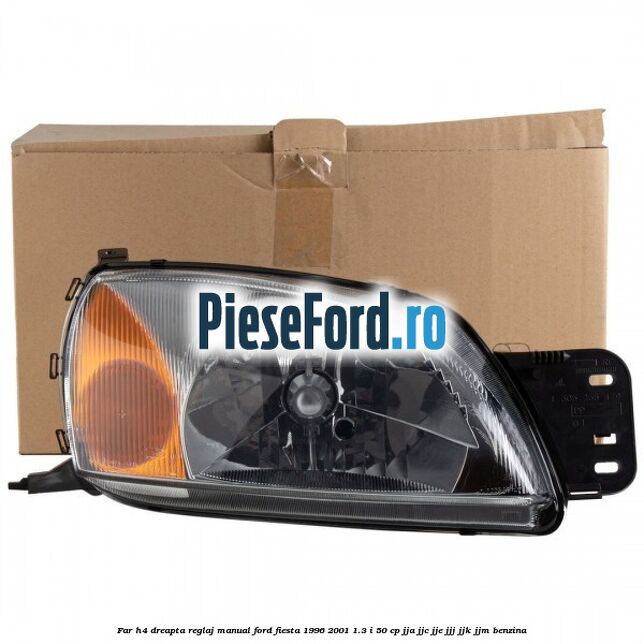 Far H4 dreapta reglaj manual Ford Fiesta 1996-2001 1.3 i 50 cp JJA, JJC, JJE, JJJ, JJK, JJM benzina
