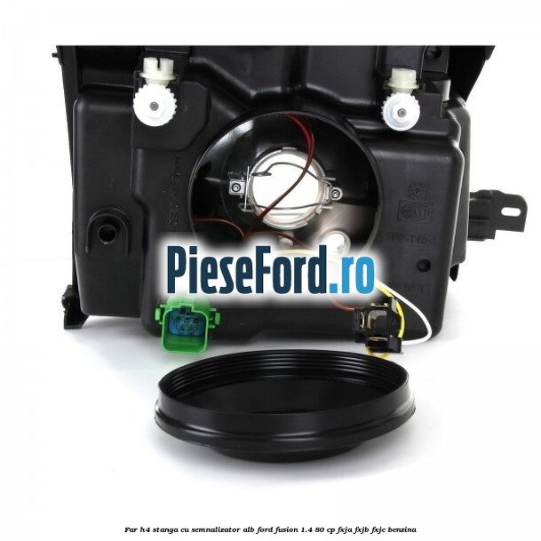 Far H4 stanga cu semnalizator alb Ford Fusion 1.4 80 cp FXJA, FXJB, FXJC benzina