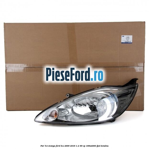 Far H4 stanga Ford Ka 2009-2016 1.2 69 cp 169A4000, FP4 benzina