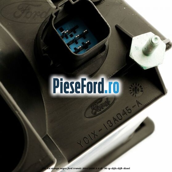 Far H4 stanga negru Ford Transit 2000-2006 2.4 DI  90 cp D2FA, D2FB diesel