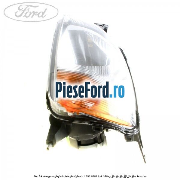 Far H4 stanga reglaj electric Ford Fiesta 1996-2001 1.3 i 50 cp JJA, JJC, JJE, JJJ, JJK, JJM benzina