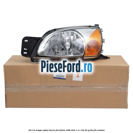 Far H4 stanga reglaj electric Ford Fiesta 1996-2001 1.4 i 16V 90 cp FHA, FHE benzina