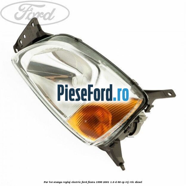 Far H4 stanga reglaj electric Ford Fiesta 1996-2001 1.8 D 60 cp RTJ, RTK diesel