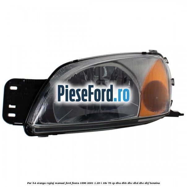 Far H4 stanga reglaj manual Ford Fiesta 1996-2001 1.25 i 16V 75 cp DHA, DHB, DHC, DHD, DHE, DHF benzina