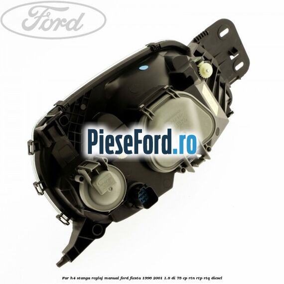 Far H4 stanga reglaj manual Ford Fiesta 1996-2001 1.8 DI 75 cp RTN, RTP, RTQ diesel