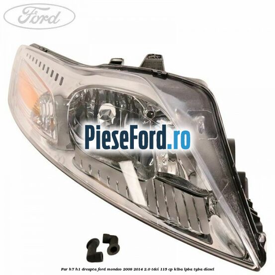 Far H7/H1 dreapta Ford Mondeo 2008-2014 2.0 TDCi 115 cp KLBA, LPBA, TYBA diesel