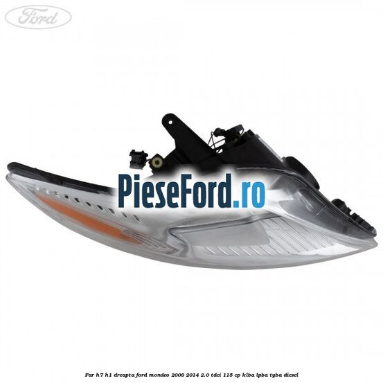 Far H7/H1 dreapta Ford Mondeo 2008-2014 2.0 TDCi 115 cp KLBA, LPBA, TYBA diesel