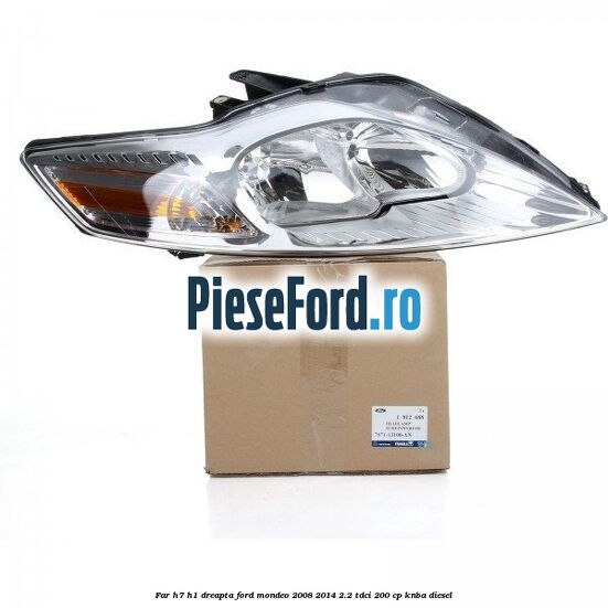 Far H7/H1 dreapta Ford Mondeo 2008-2014 2.2 TDCi 200 cp Far H7/H1 dreapta Ford Mondeo 2008-2014 2.2 TDCi 200 cp KNBA diesel