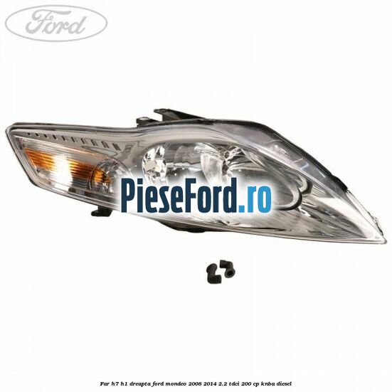 Far H7/H1 dreapta Ford Mondeo 2008-2014 2.2 TDCi 200 cp Far H7/H1 dreapta Ford Mondeo 2008-2014 2.2 TDCi 200 cp KNBA diesel