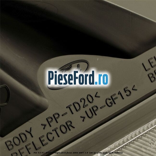 Far H7/H1 dreapta negru Ford Focus 2004-2007 1.8 125 cp Far H7/H1 dreapta negru Ford Focus 2004-2007 1.8 125 cp Q7DA, QQDA, QQDB benzina