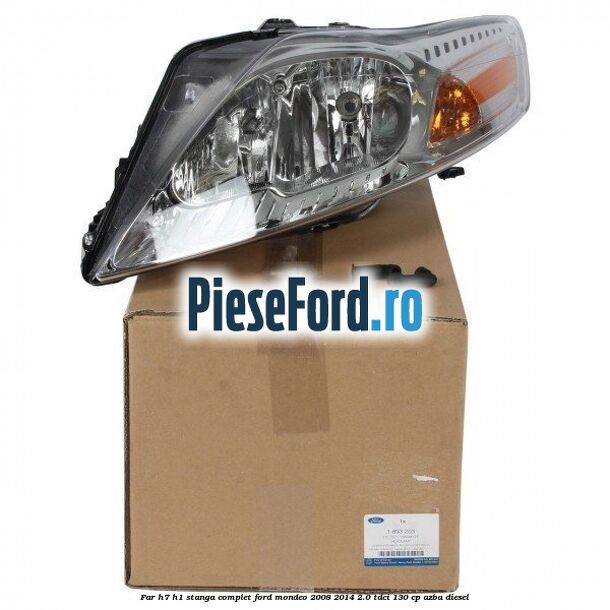 Far H7/H1 stanga complet Ford Mondeo 2008-2014 2.0 TDCi 130 cp AZBA diesel