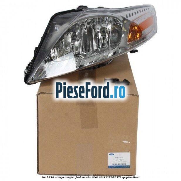 Far H7/H1 stanga complet Ford Mondeo 2008-2014 2.2 TDCi 175 cp Q4BA diesel