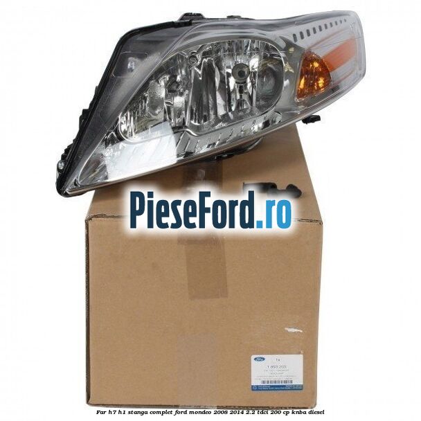 Far H7/H1 stanga complet Ford Mondeo 2008-2014 2.2 TDCi 200 cp KNBA diesel