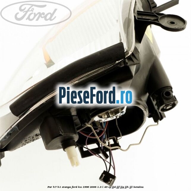 Far H7/H1 stanga Ford Ka 1996-2008 1.3 i 49 cp JJD, JJF, JJG, JJH, JJL benzina