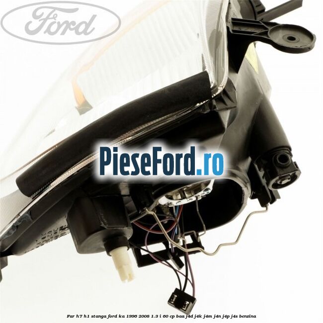 Far H7/H1 stanga Ford Ka 1996-2008 1.3 i 60 cp BAA, J4D, J4K, J4M, J4N, J4P, J4S benzina