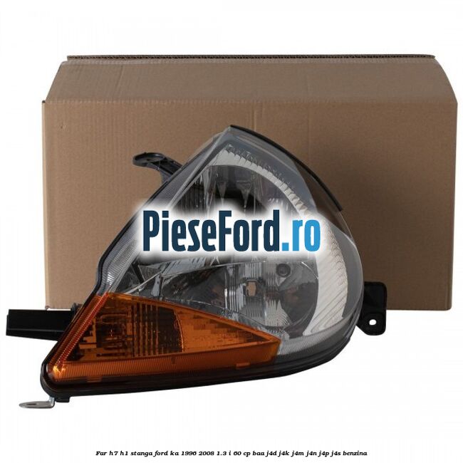 Far H7/H1 stanga Ford Ka 1996-2008 1.3 i 60 cp BAA, J4D, J4K, J4M, J4N, J4P, J4S benzina