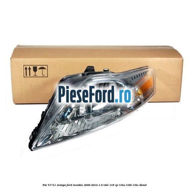 Far H7/H1 stanga Ford Mondeo 2008-2014 1.6 TDCi 115 cp T1BA, T1BB, T1BC diesel