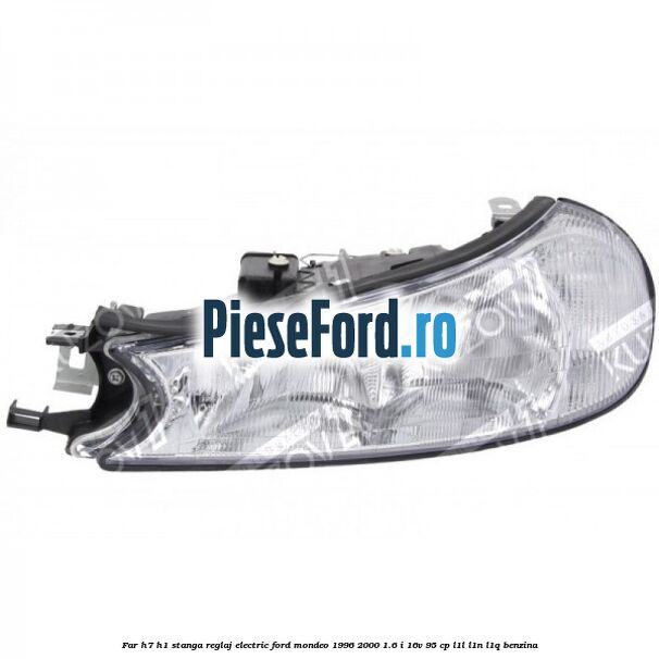 Far H7/H1 stanga reglaj electric Ford Mondeo 1996-2000 1.6 i 16V 95 cp L1L, L1N, L1Q benzina