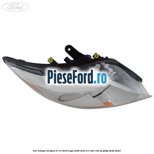 Far halogen dreapta H7/H7 Ford Kuga 2008-2012 2.0 TDCi 136 cp G6DG, UKDA diesel