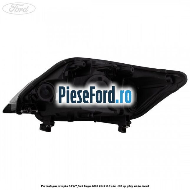 Far halogen dreapta H7/H7 Ford Kuga 2008-2012 2.0 TDCi 136 cp G6DG, UKDA diesel