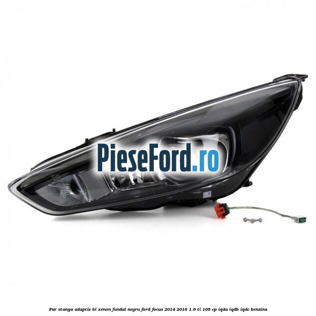 Far stanga adaptiv Bi-Xenon, fundal negru Ford Focus 2014-2018 1.6 Ti 105 cp IQDA, IQDB, IQDC benzina