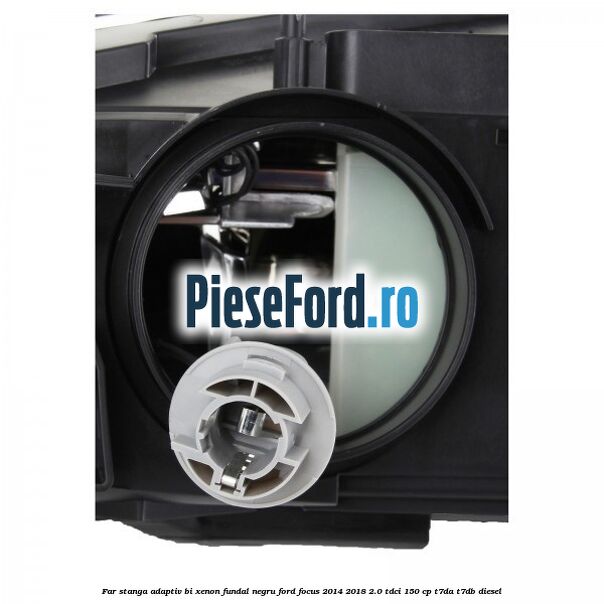 Far stanga adaptiv Bi-Xenon, fundal negru Ford Focus 2014-2018 2.0 TDCi 150 cp T7DA, T7DB diesel
