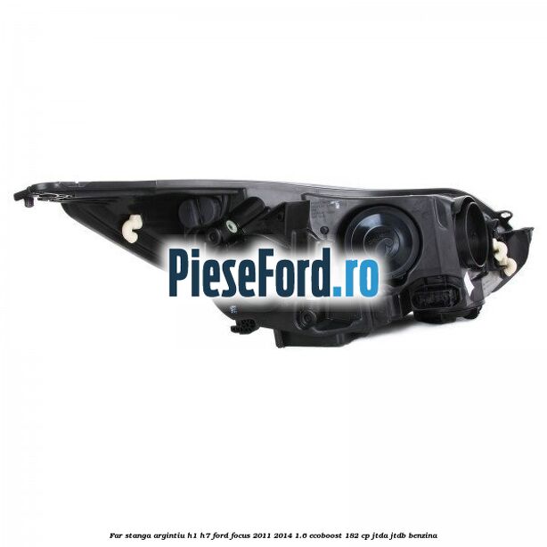 Far stanga argintiu H1/H7 Ford Focus 2011-2014 1.6 EcoBoost 182 cp JTDA, JTDB benzina
