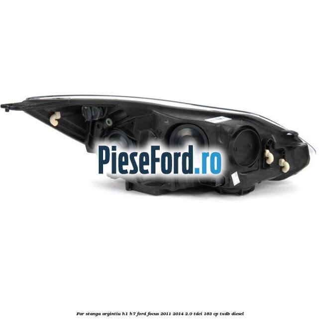 Far stanga argintiu H1/H7 Ford Focus 2011-2014 2.0 TDCi 163 cp TXDB diesel