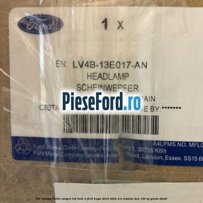 Far stanga finitie neagra LED level 4 Ford Kuga 2019-2023 2.0 EcoBlue 4x4 190 cp YMDA diesel