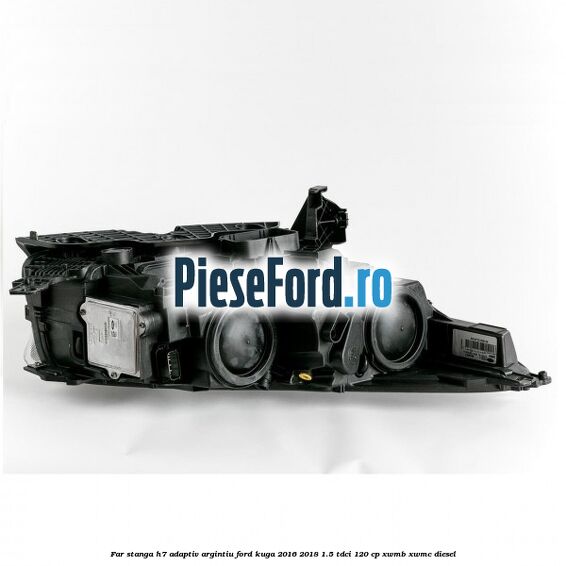 Far stanga H7 adaptiv argintiu Ford Kuga 2016-2018 1.5 TDCi 120 cp XWMB, XWMC diesel