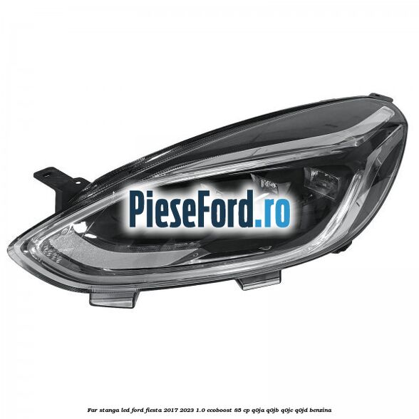 Far stanga LED Ford Fiesta 2017-2023 1.0 EcoBoost 85 cp Q0JA, Q0JB, Q0JC, Q0JD benzina