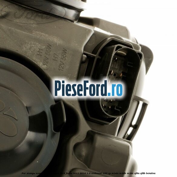 Far stanga xenon fundal negru Ford Focus 2011-2014 1.0 EcoBoost 100 cp Far stanga xenon fundal negru Ford Focus 2011-2014 1.0 EcoBoost 100 cp M2DA, M2DB, M2DC, SFDA, SFDB benzina