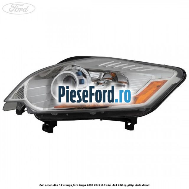 Far xenon D1S/H7 stanga Ford Kuga 2008-2012 2.0 TDCi 4x4 136 cp G6DG, UKDA diesel