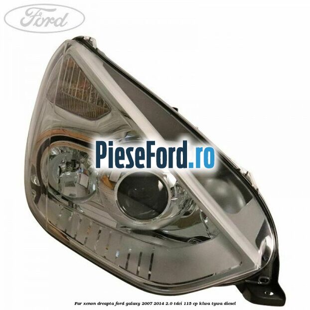 Far xenon dreapta Ford Galaxy 2007-2014 2.0 TDCi 115 cp KLWA, TYWA diesel