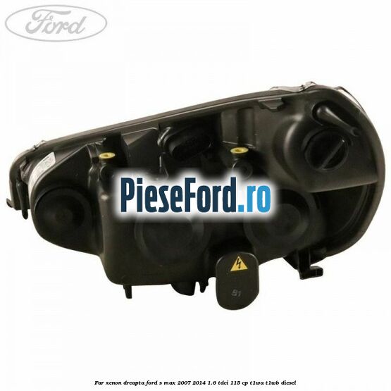 Far xenon dreapta Ford S-Max 2007-2014 1.6 TDCi 115 cp T1WA, T1WB diesel