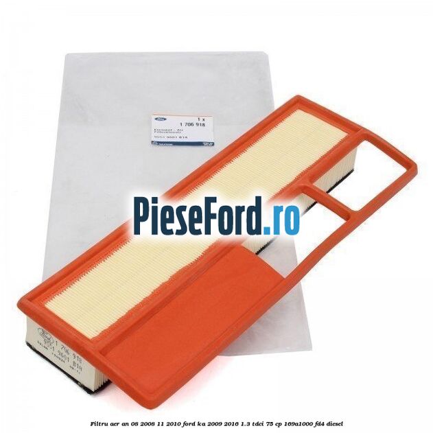 Filtru aer an 08/2008-11/2010 Ford Ka 2009-2016 1.3 TDCi 75 cp