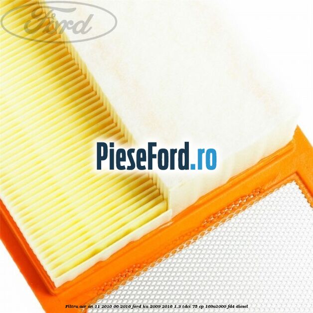 Filtru aer an 11/2010-06/2016 Ford Ka 2009-2016 1.3 TDCi 75 cp 169A1000, FD4 diesel
