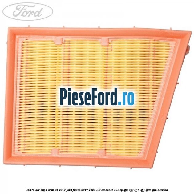 Filtru aer dupa anul 05/2017 Ford Fiesta 2017-2023 1.0 EcoBoost 101 cp SFJE, SFJF, SFJH, SFJJ, SFJK, SFJN benzina